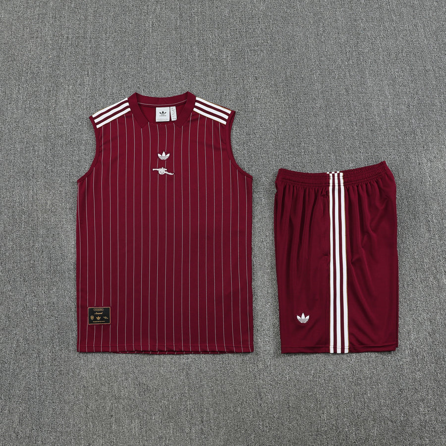 Conjunto Regata Arsenal Vintage Colete 25/26