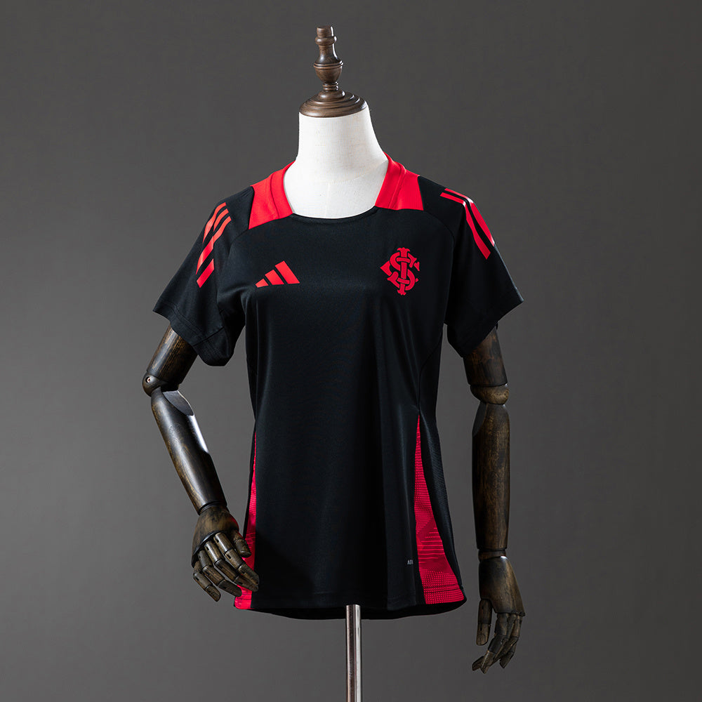 Internacional Preto Feminino Macacão Treino Camisa 25/26