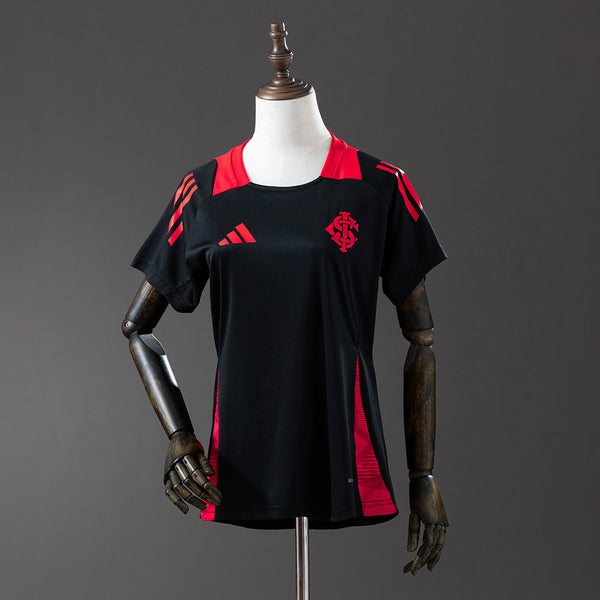 Internacional Preto Feminino Macacão Treino Camisa 25/26