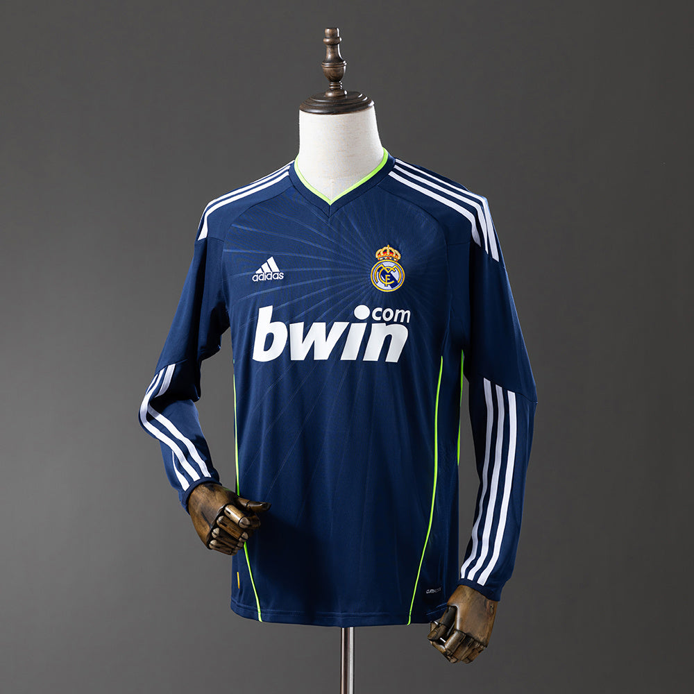 Real Madrid Secundária Retrô Manga Longa Camisa 10/11