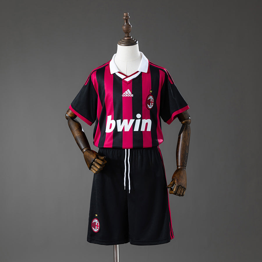 AC Milan Principal Infantil Kit Retrô Camisa 09/10