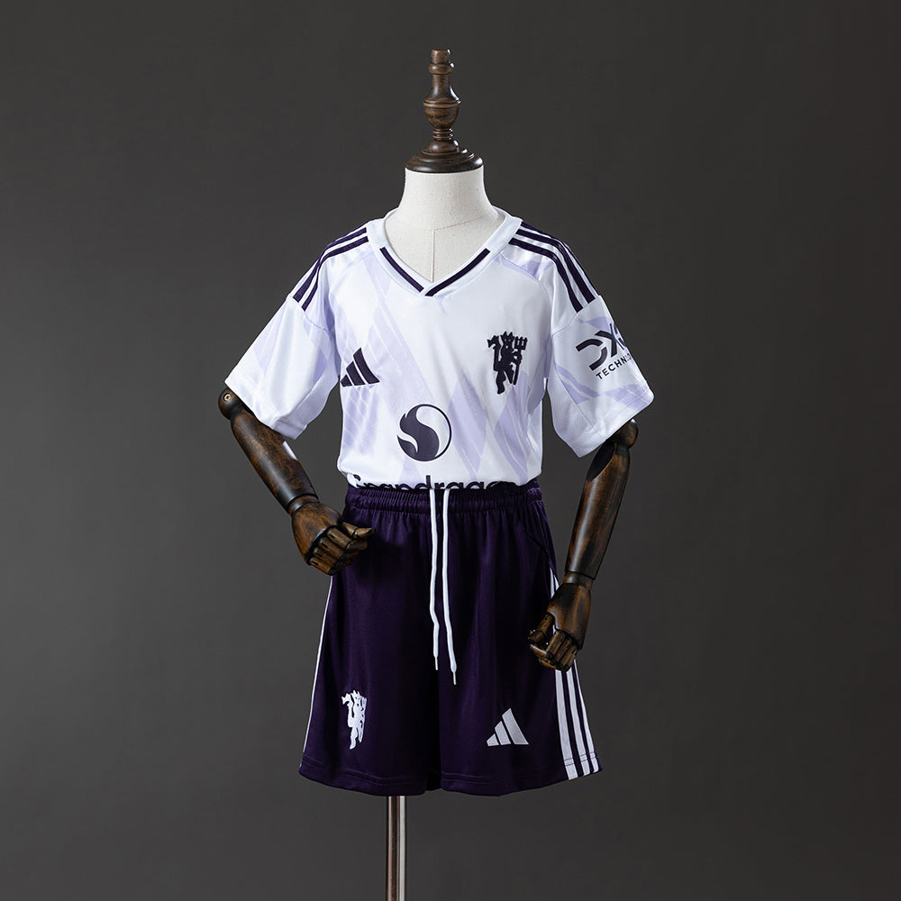 Manchester-United----- Secundária Infantil Kit Camisa 25/26