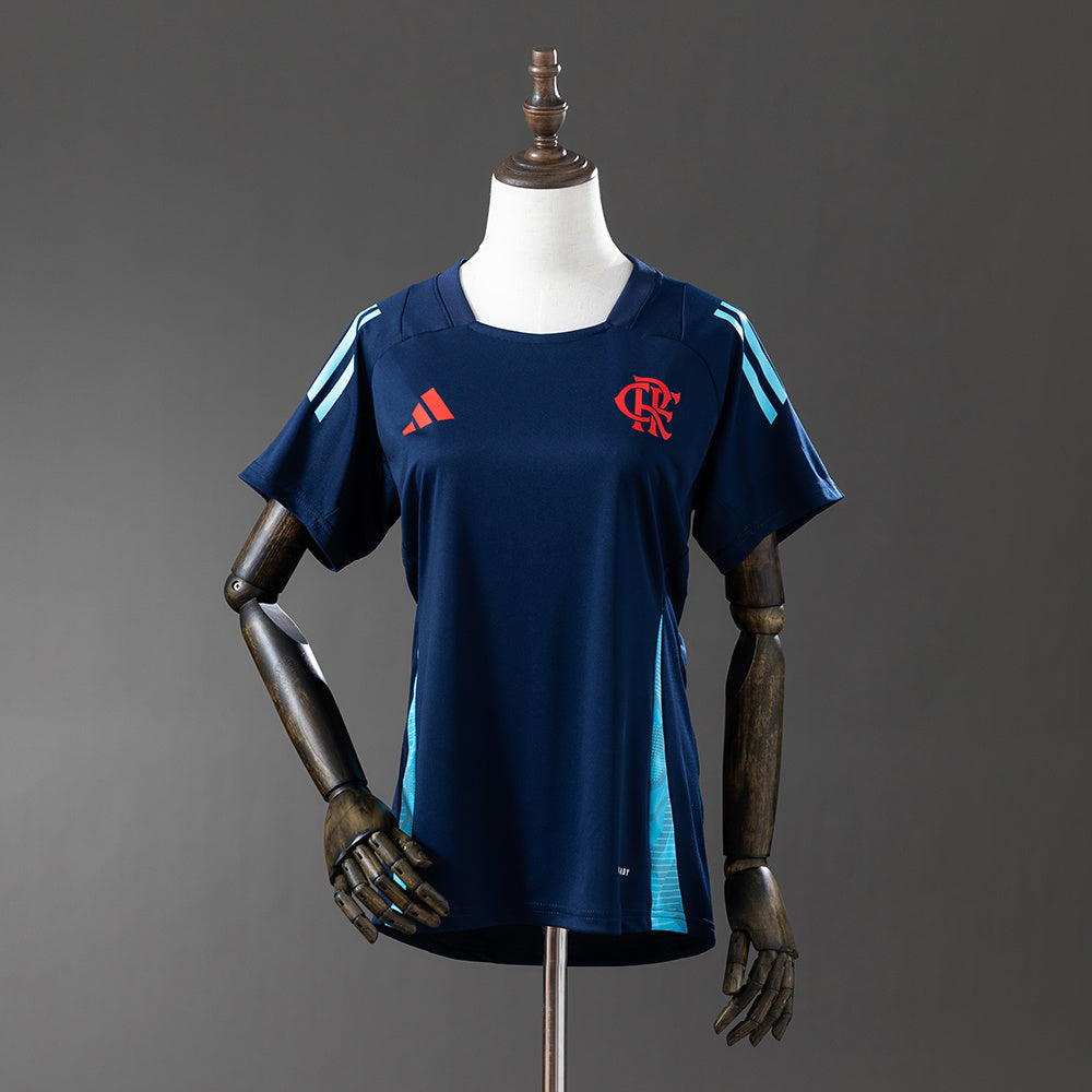 Flamengo Azul Marinho Feminino Macacão Treino Camisa 25/26