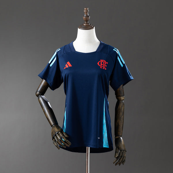 Flamengo Azul Marinho Feminino Macacão Treino Camisa 25/26