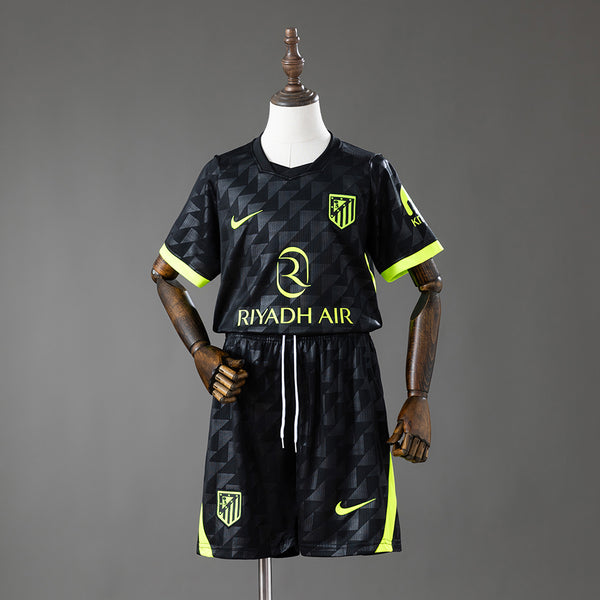 Atletico Madrid ： Secundária Infantil Kit Camisa 26/27