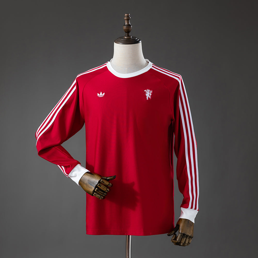 Manchester United Ícones de Arquibancada Vermelho Manga Longa Camisa