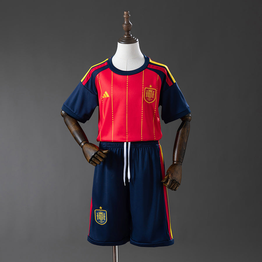 Espanha Principal Infantil Kit Camisa 2028