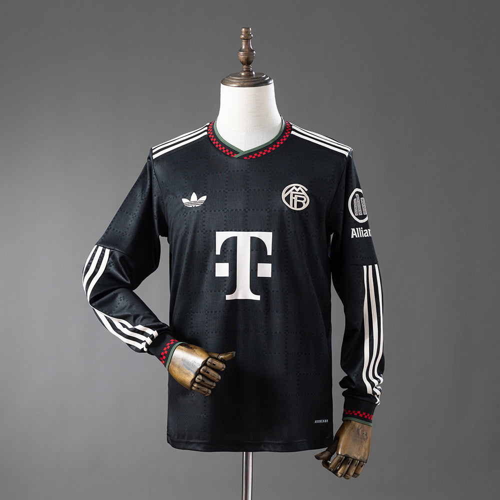 Bayern Munich Secundária Terceira Manga Longa Camisa 25/26
