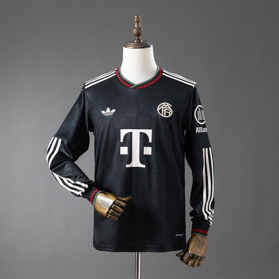 Bayern Munich Secundária Terceira Manga Longa Camisa 25/26