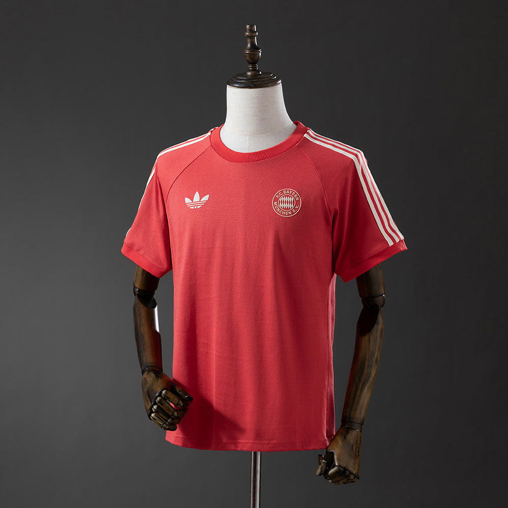 Bayern Munich Adicolor Classics 3-Stripes Vermelho Camisa