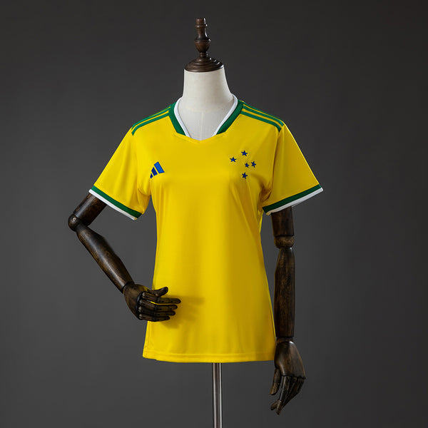 Cruzeiro - Amarelo Feminino Edição Especial Camisa 26/27