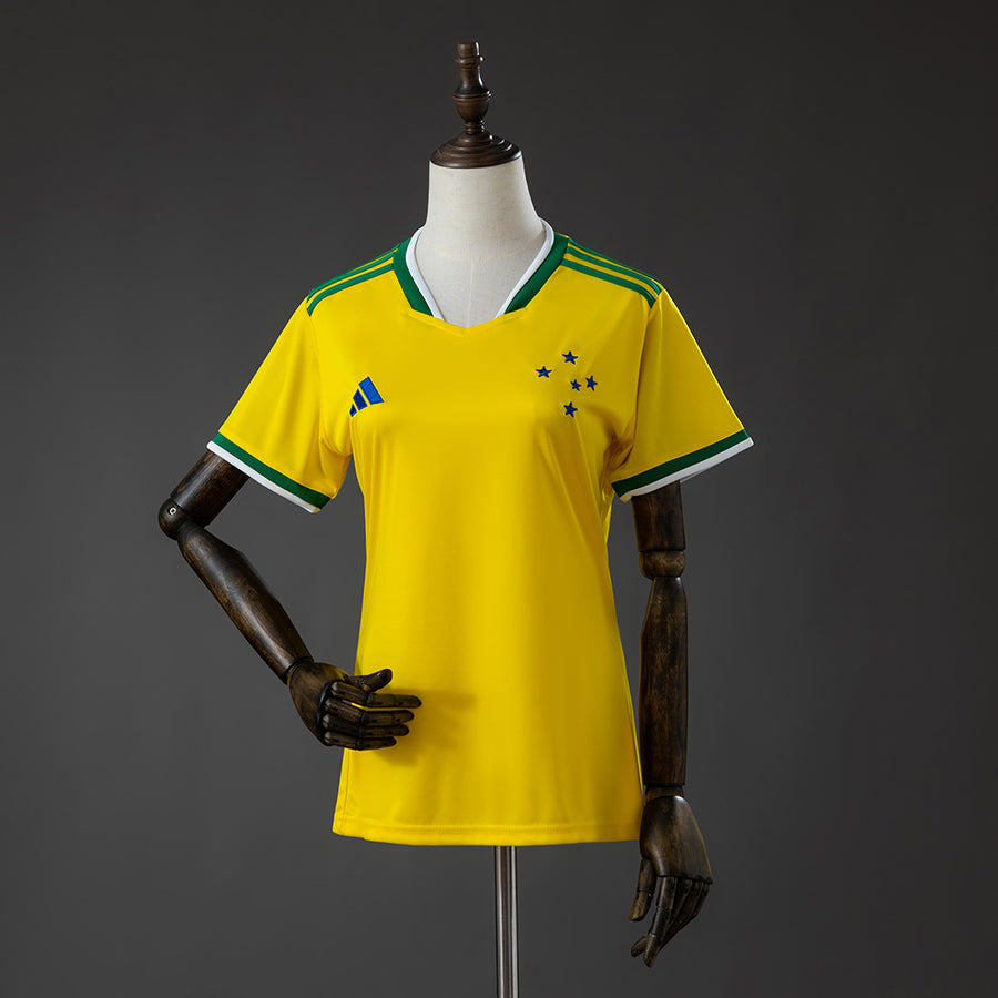 Cruzeiro - Amarelo Feminino Edição Especial Camisa 26/27