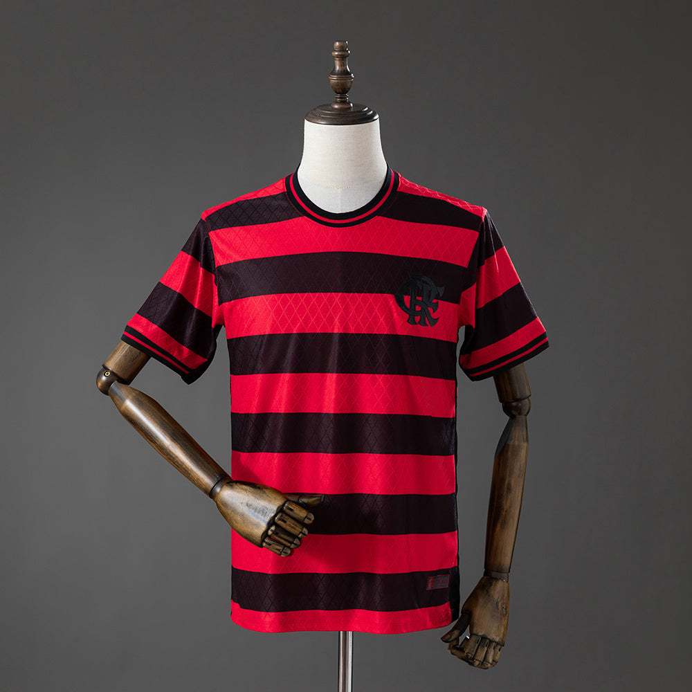 Flamengo Vermelho-Preto Striped Edição Especial Camisa 26/27