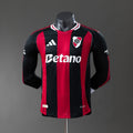 River Plate Secundária Manga Longa Versão Jogador Camisa 25/26