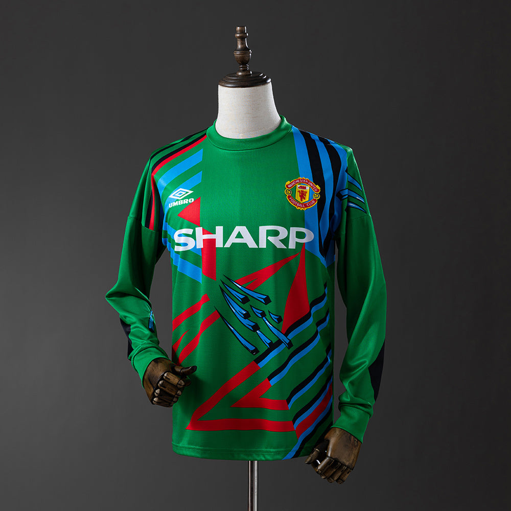 Manchester United Goleiro Retrô Manga Longa Camisa 1994