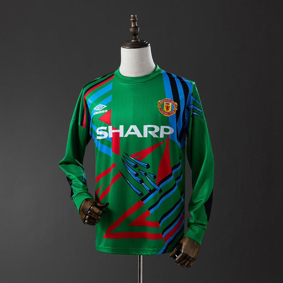 Manchester United Goleiro Retrô Manga Longa Camisa 1994