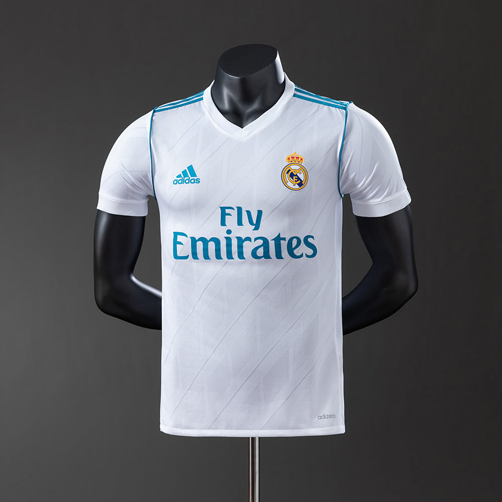 Real Madrid Principal Retrô Versão Jogador Camisa 17/18