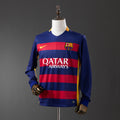 Barcelona Principal Retrô Manga Longa Camisa 15/16