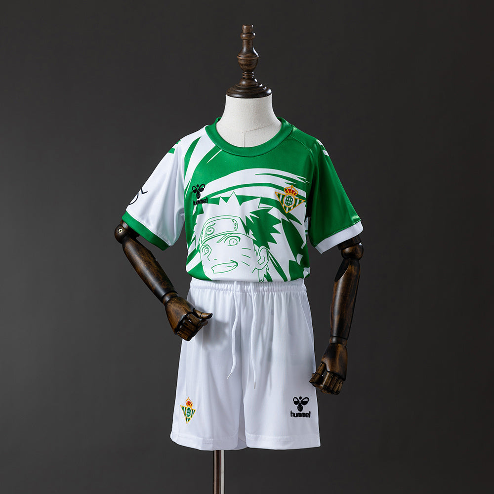 Real Betis Quadrinhos Edição Infantil Kit Camisa 25/26