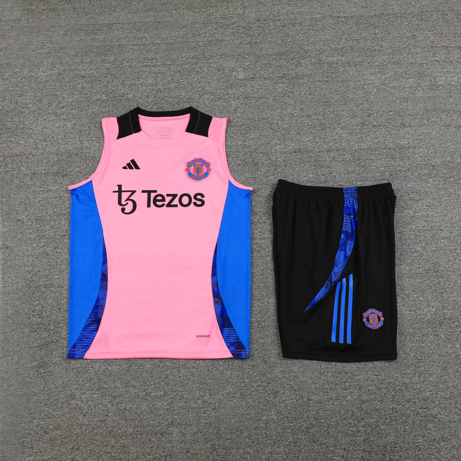 Conjunto Regata Uniforme Manchester United Treino 24/25