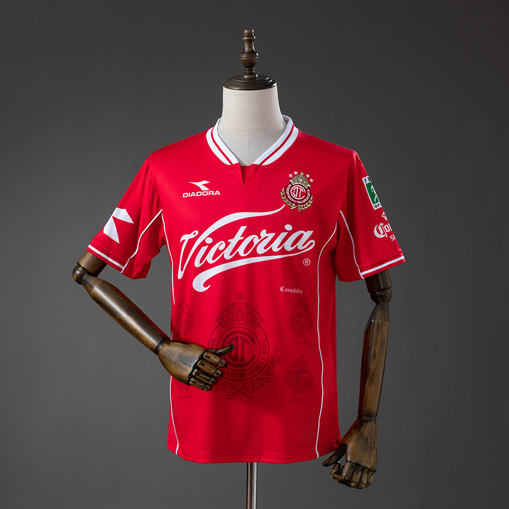 Deportivo Toluca Principal Retrô Camisa 98/99
