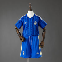 Suécia Secundária Infantil Kit Camisa 2028