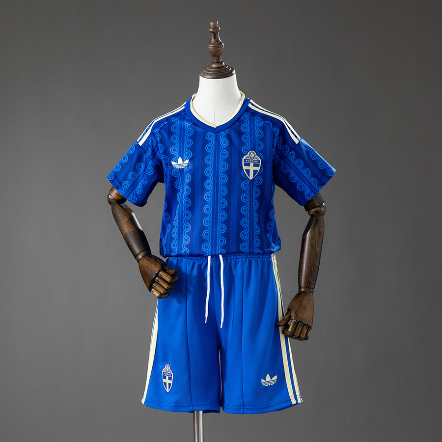 Suécia Secundária Infantil Kit Camisa 2028