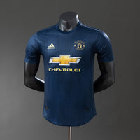 Manchester United Secundária Terceira Retrô Versão Jogador Camisa 18/19