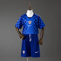Croácia Secundária Infantil Kit Camisa 2028