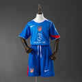 Atletico Madrid Secundária Terceira Infantil Kit Camisa 25/26