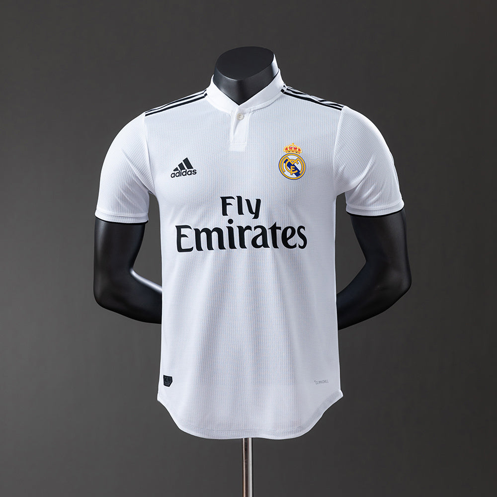 Real Madrid Principal Retrô Versão Jogador Camisa 18/19