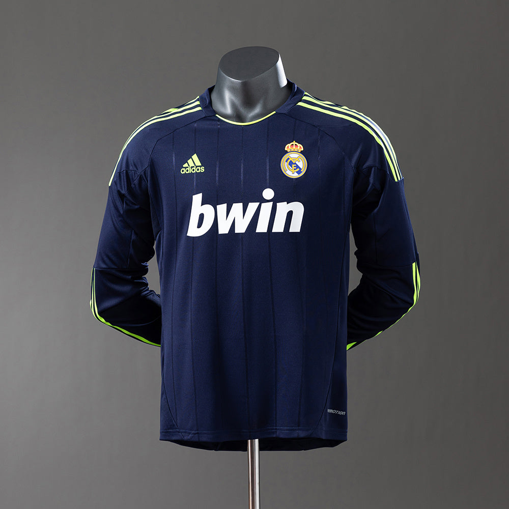 Real Madrid Secundária Retrô Manga Longa Versão Jogador Camisa 12/13