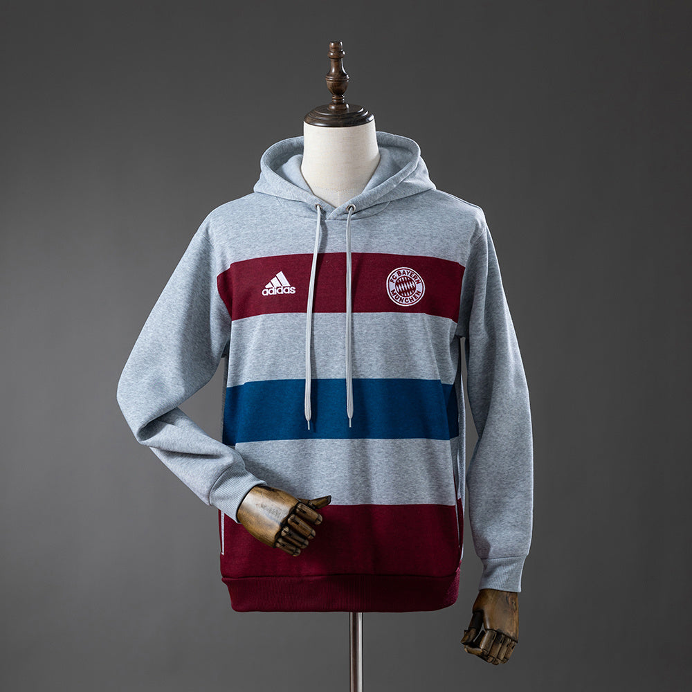Bayern Munich com Capuz Moletom - Cinza 14/15