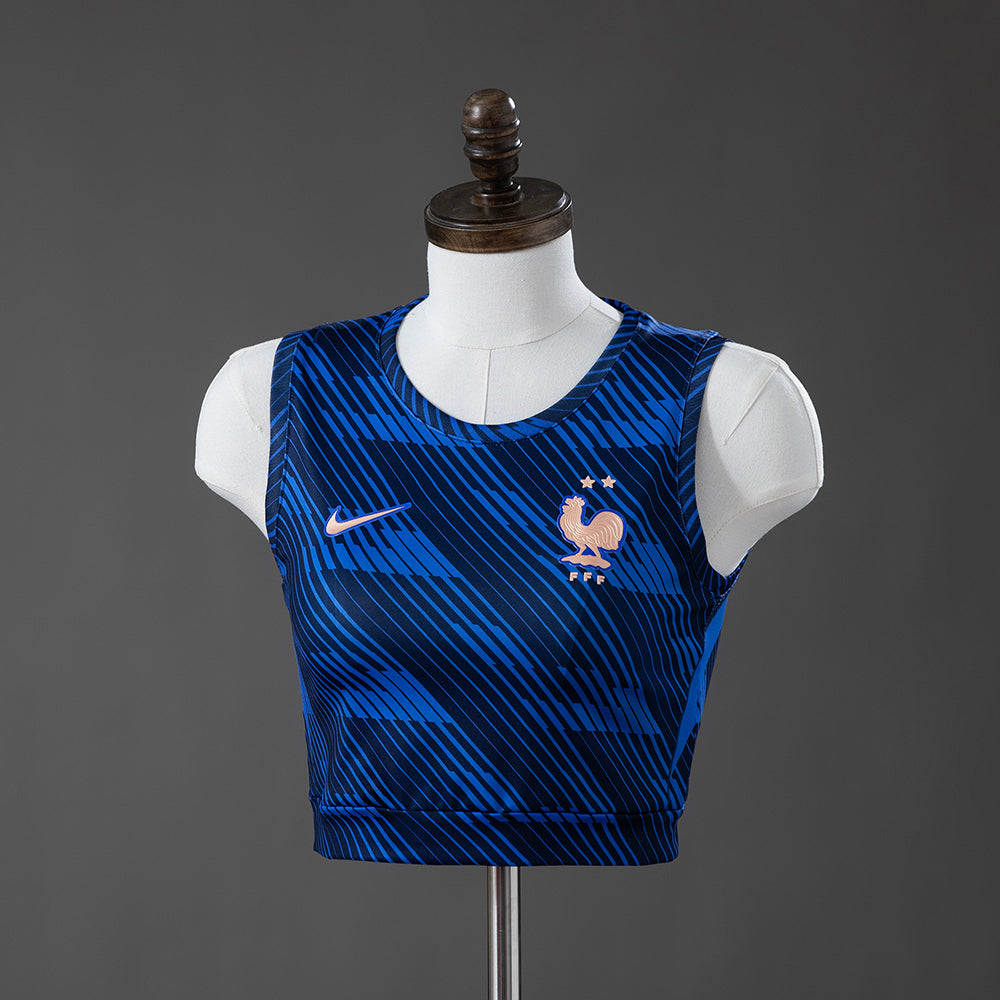 França Crop Top Principal Feminino Colete 2026