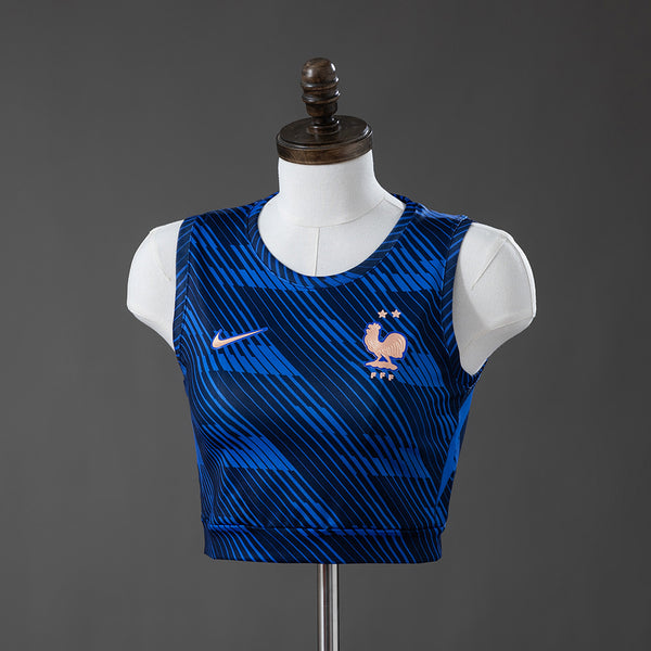 França Crop Top Principal Feminino Colete 2026