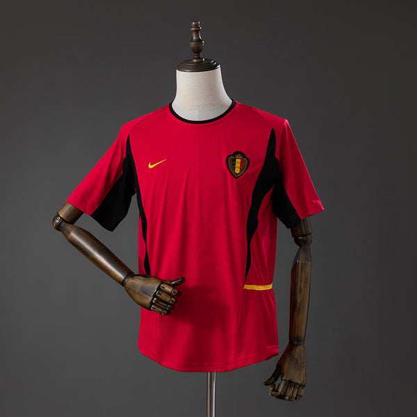 Bélgica Principal Retrô Camisa 2002