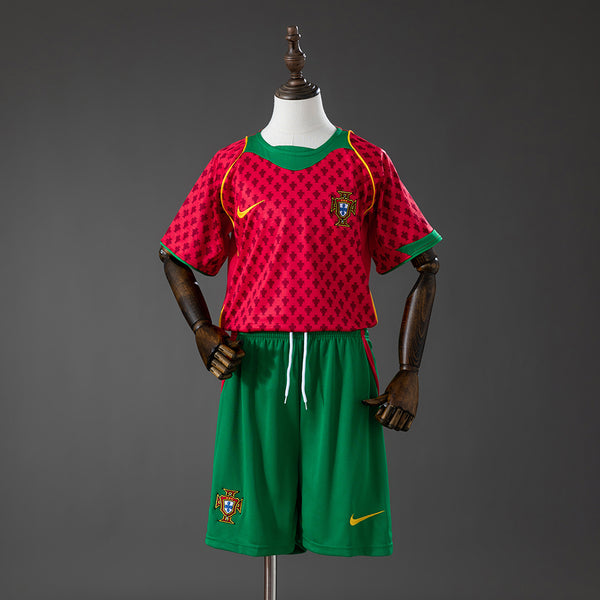 Portugal Principal Infantil Kit Retrô Camisa 2028