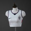 Inglaterra Crop Top Principal Feminino Colete 2026