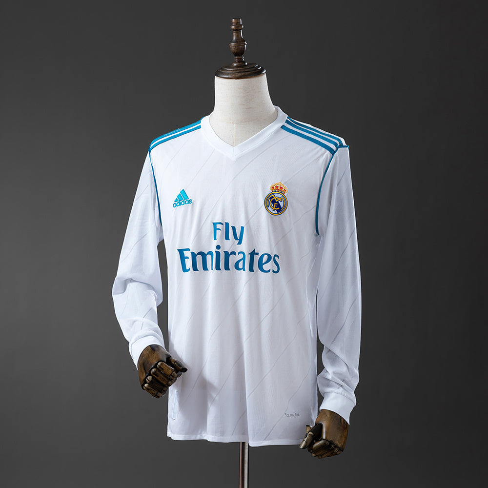 Real Madrid Principal Retrô Manga Longa 17/18