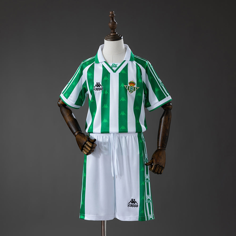 Real Betis Principal Infantil Kit Retrô Camisa 1997