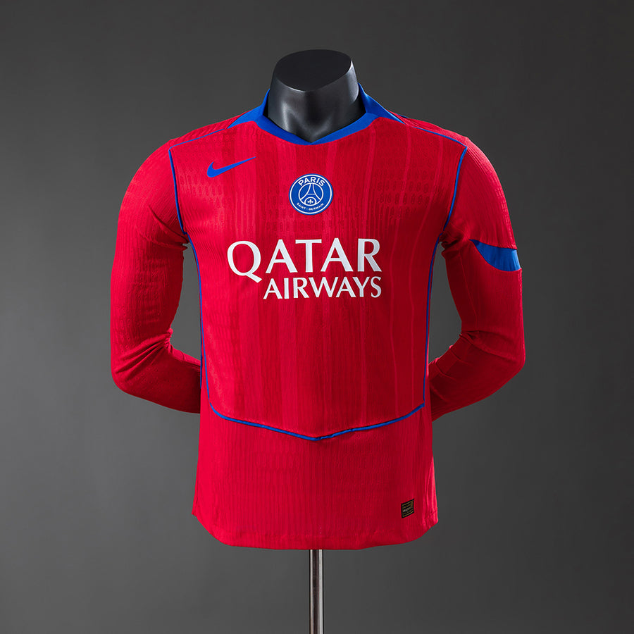 PSG Secundária Terceira Manga Longa Versão Jogador Camisa 25/26