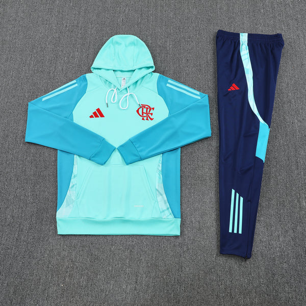 Conjunto Frio Flamengo com capuz de manga comprida 25/26