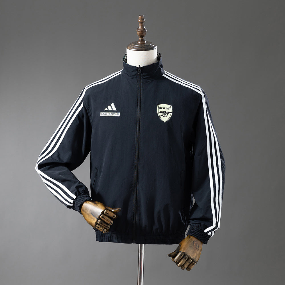 Arsenal Reversible - Preto Corta Vento Jaqueta