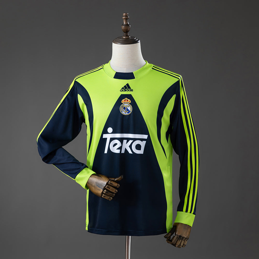 Real Madrid Goleiro Retrô Manga Longa Camisa 99/00