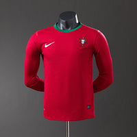 Portugal Principal Retrô Manga Longa Versão Jogador Camisa 2012