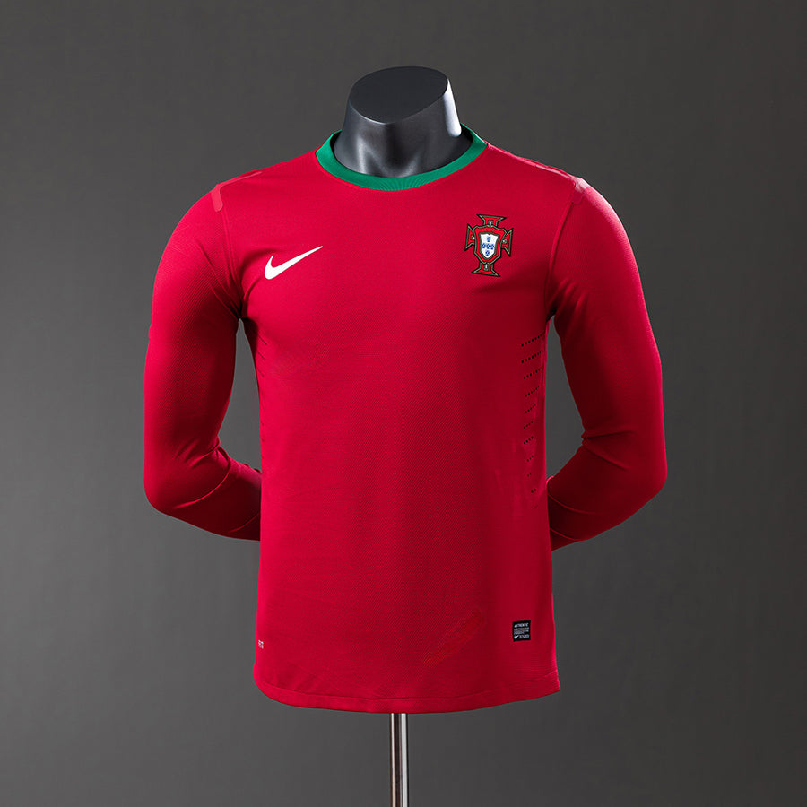 Portugal Principal Retrô Manga Longa Versão Jogador Camisa 2012