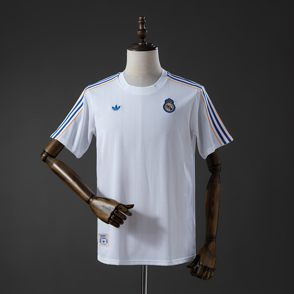 Real Madrid Ícones de Arquibancada Branco Azul Camisa