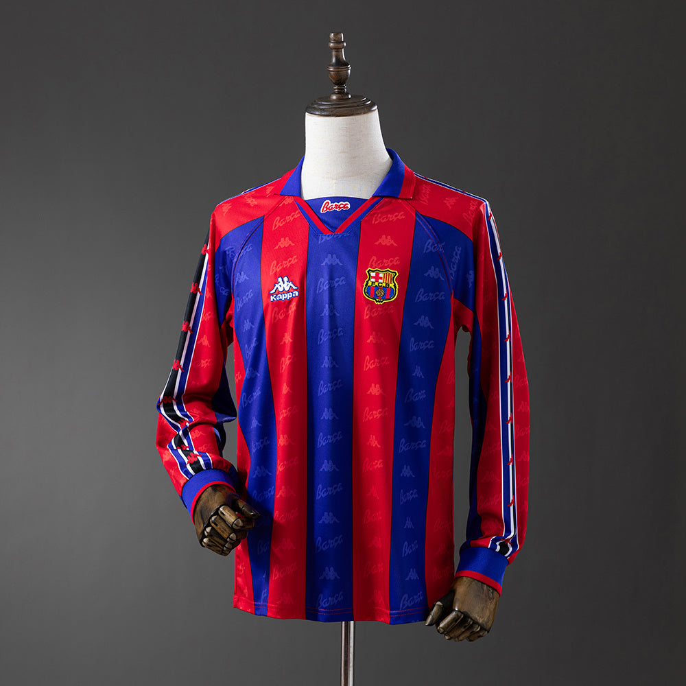 Barcelona Principal Retrô Manga Longa 96/97