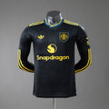 Manchester United Secundária Terceira Versão Jogador Manga Longa Camisa 25/26