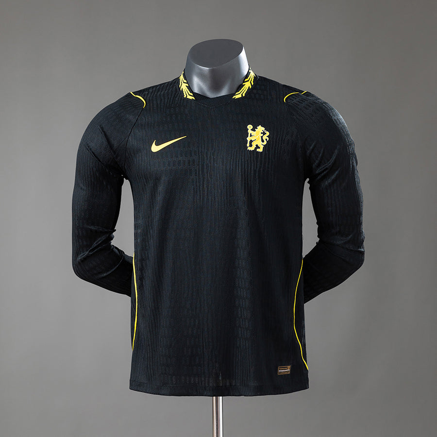 Chelsea Long Sleeved Secundária Terceira Versão Jogador Camisa 26/27